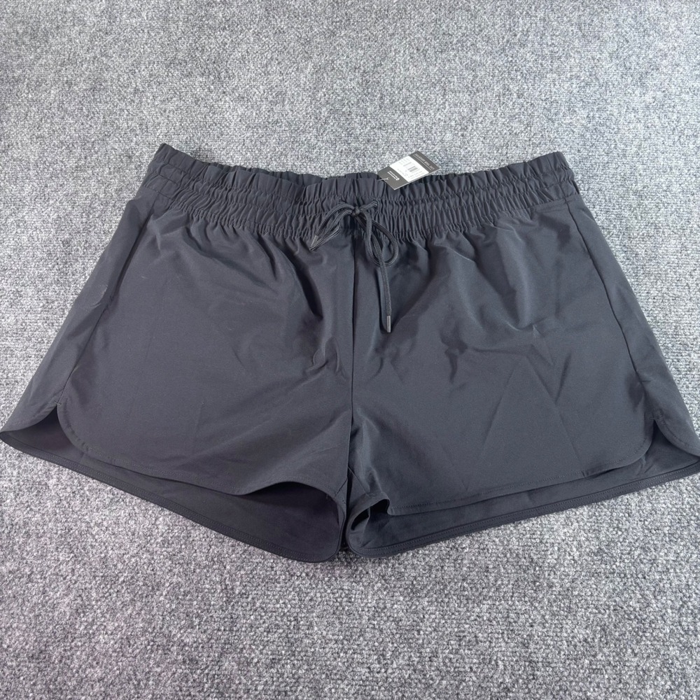 Eddie Bauer Tidal High Rise Shorts Womens XL Black‎ 3in Inseam NWT Hiking